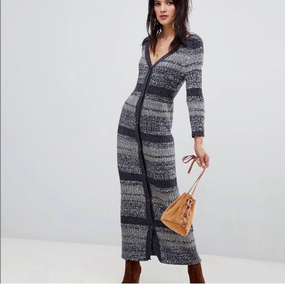 NWT Free People Cozy Up Cardigan Maxi DressXS